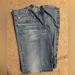 AG Adriano Goldschmied Medium Blue Straight Jeans